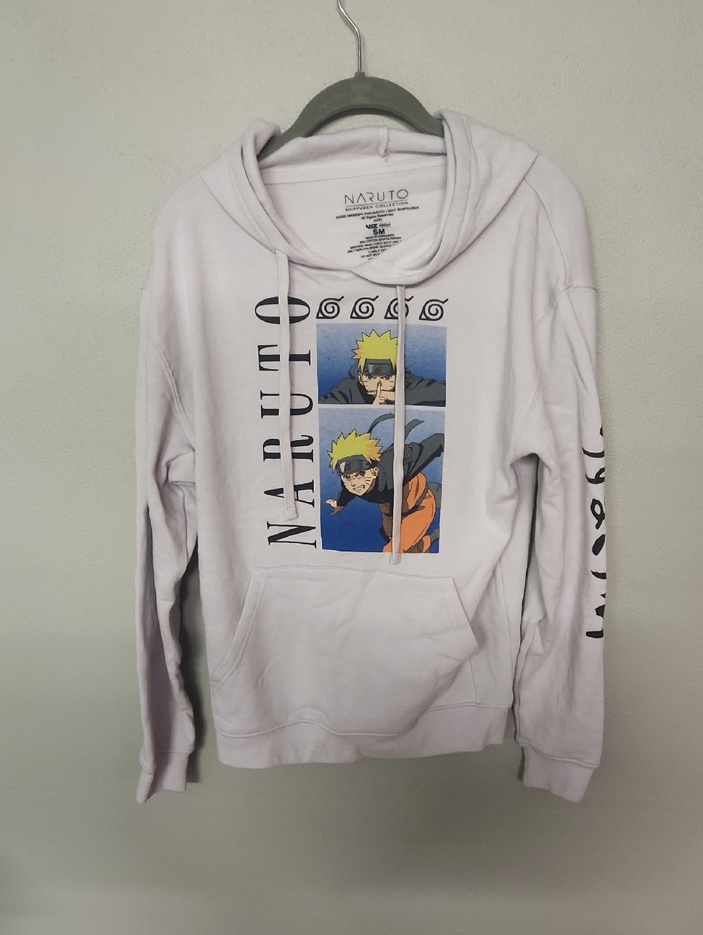 Naruto Graphic Hoodie - Light Lavender Men’s Pullover
